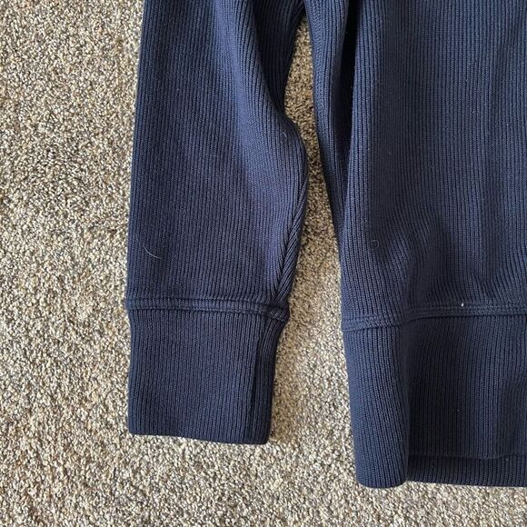 Banana Republic Sweater Men's Small Blue Knit Long Sleeve Mock Neck Pullover - Picture 2 of 5